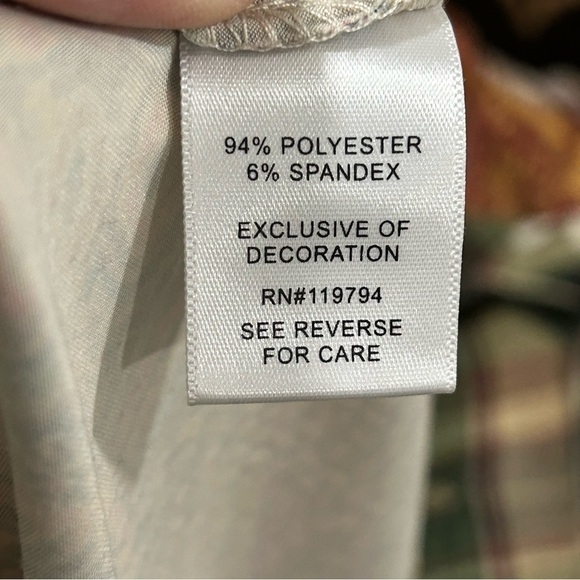 One World Orange Paisley Snake Skin Print Dress Women size Medium - Picture 14 of 14